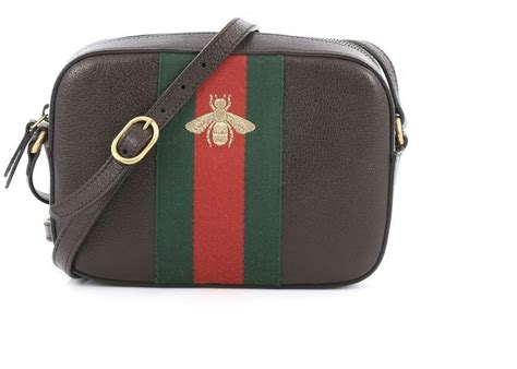 gucci bee crossbody brown|Gucci clutch bag.